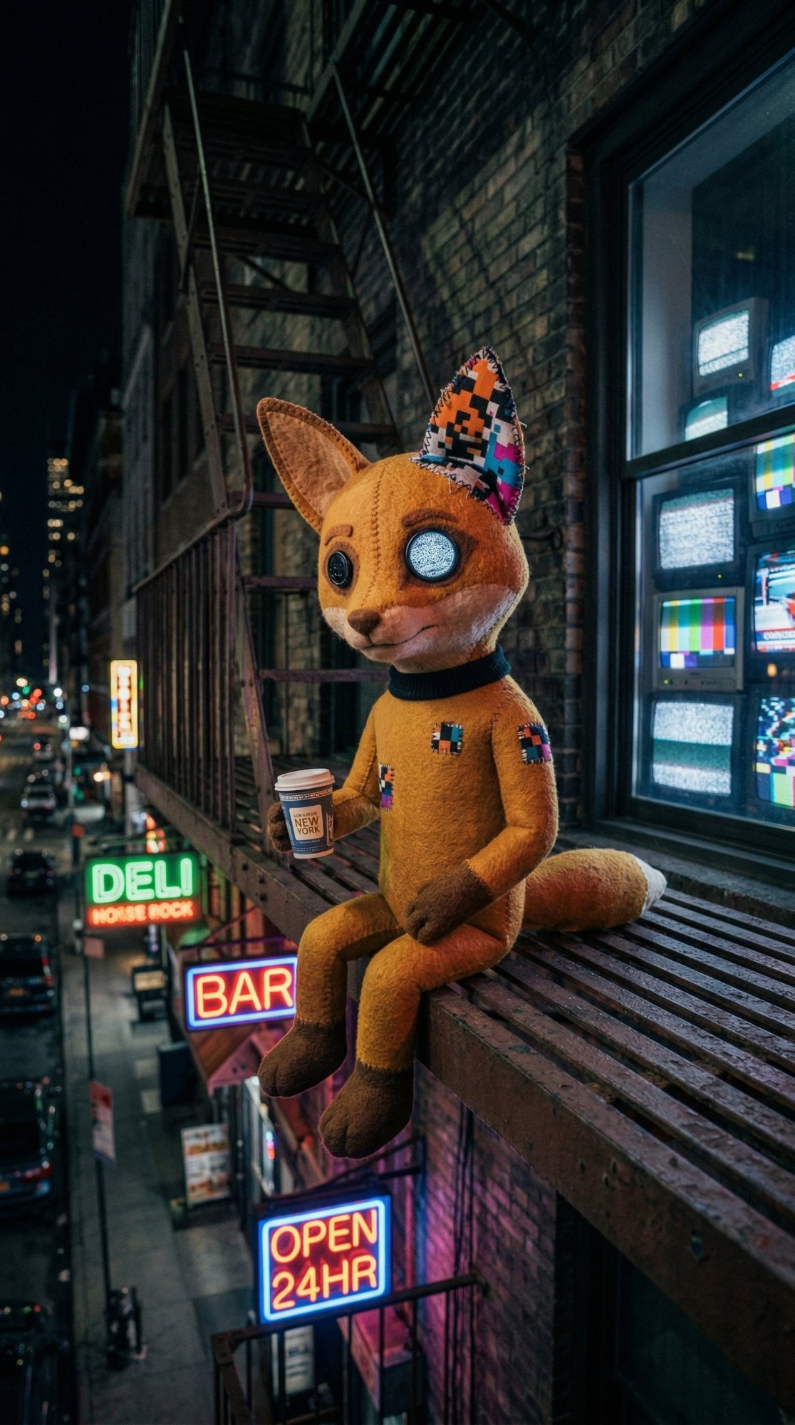 Flicker on fire escape